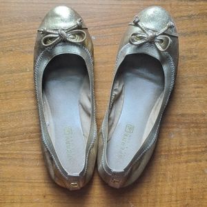 Sperry Gold Leather Ballet Flats 6.5